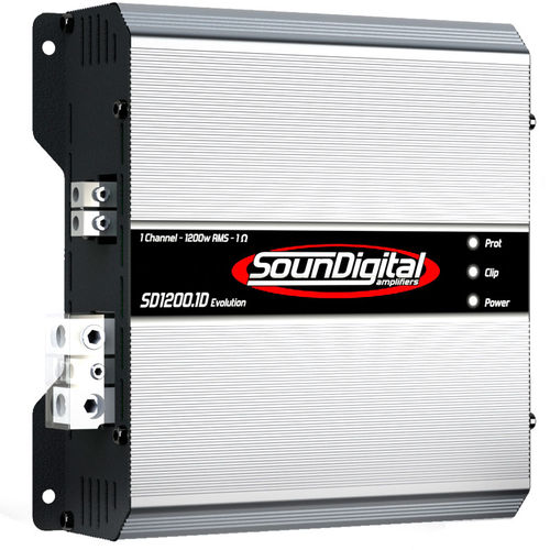 Módulo Amplificador de Som Automotivo Soundigital SD1200.1D EVO 2 Ohms