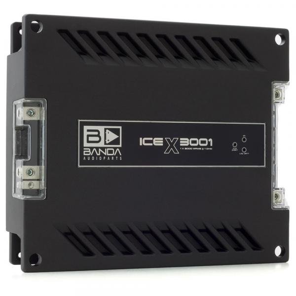 Módulo Amplificador Digital Banda Ice X 3001 - 1 Canal - 3000 Watts RMS - 1 Ohm