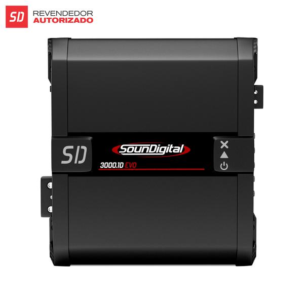 Módulo Amplificador Digital SounDigital SD3000.1D EVO 2.1 Black - 1 Canal - 3918 Watts RMS - 1 Ohm