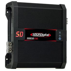 Módulo Amplificador Digital SounDigital SD3000.1D EVO 2 Black 1 Canal 3918 Watts RMS 1 Ohm