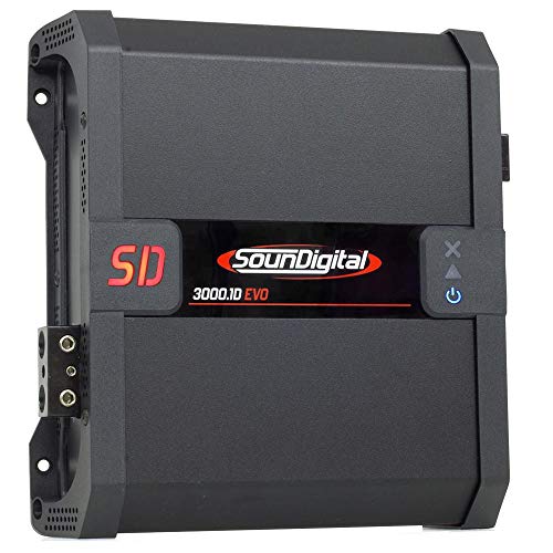 Módulo Amplificador Digital Soundigital Sd3000.1d Evo Ii Black - 1 Canal - 3918 Watts Rms - 1 Ohm