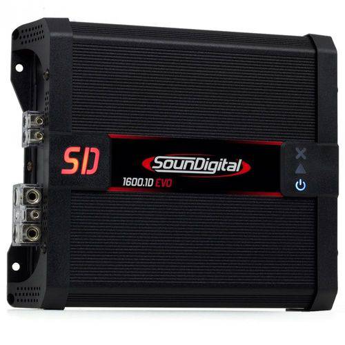 Módulo Amplificador Digital SounDigital SD1600.1D Evolution - 1 Canal - 1800 Watts RMS