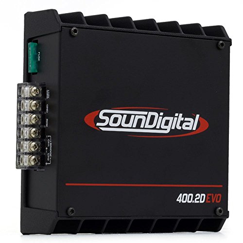 Módulo Amplificador Digital Soundigital Sd400.2d Evo Ii Black - 522 Watts Rms - 1 Ohm