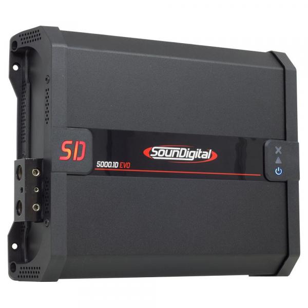 Módulo Amplificador Digital SounDigital SD5000.1D EVO 2.1 Black - 1 Canal - 6530 Watts RMS - 1 Ohm