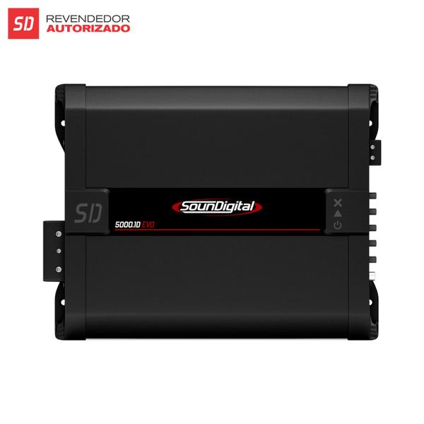 Módulo Amplificador Digital SounDigital SD5000.1D EVO 2.1 Black - 1 Canal - 6530 Watts RMS - 1 Ohm