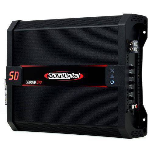 Módulo Amplificador Digital SounDigital SD5000.1D EVO II Black - 1 Canal - 6530 Watts RMS