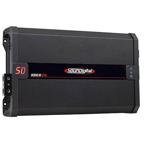 Módulo Amplificador Digital Soundigital Sd8000.1d Evo Ii Black - 1 Canal - 9000 Watts Rms - 2 Ohms