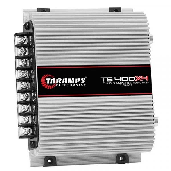 Módulo Amplificador Digital Taramps TS400 X4 - 4 Canais - 400 Watts RMS