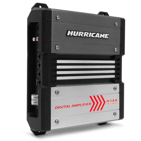 Módulo Amplificador Hurricane H 1.8K 1800W Rms 1 Canal 2 Ohms Digital Stereo Mono Rca