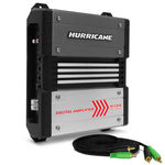 Módulo Amplificador Hurricane H 1.8K Digital 1800W Rms 1 Canal 2 Ohms Stereo Rca + Cabo Rca 4mm 5m