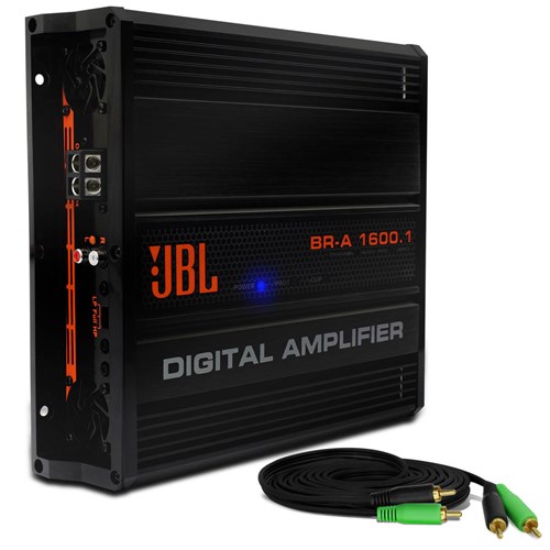 Módulo Amplificador Jbl Selenium Br-A 1600.1 1600W Rms 1 Canal 2 Ohms Classe D + Cabo Rca 4Mm 5M