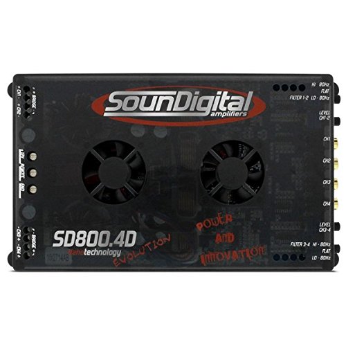 Módulo Amplificador Sd800.4D Evo 4X200w Rms 4Ohms Soundigital