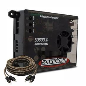 Modulo Amplificador Soundigital 600w Rms Sd600.1d + 1 RCA 300