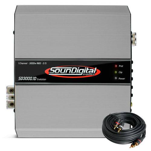 Modulo Amplificador Soundigital Evolution Sd3000.1d 1x3000w RMS 2ohms