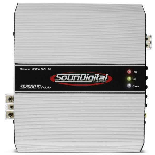 Módulo Amplificador SounDigital SD3000.1D Evolution 3000W RMS 1 Ohm - Soundigital