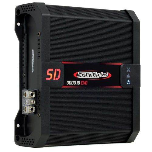 Módulo Amplificador SounDigital SD3000.1D Evolution Il 3000w Rms 1 Canal 2 Ohms