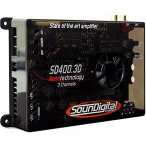 Módulo Amplificador Soundigital SD400.3D 400W RMS 2 Ohms Nanotecnologia