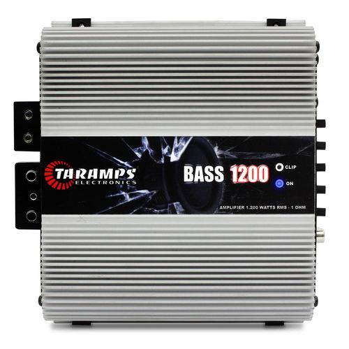 Módulo Amplificador Taramps Bass 1200 1200W Rms 1 Canal 1 Ohm Classe D + Cabo Rca Stetsom 5M 2mm²