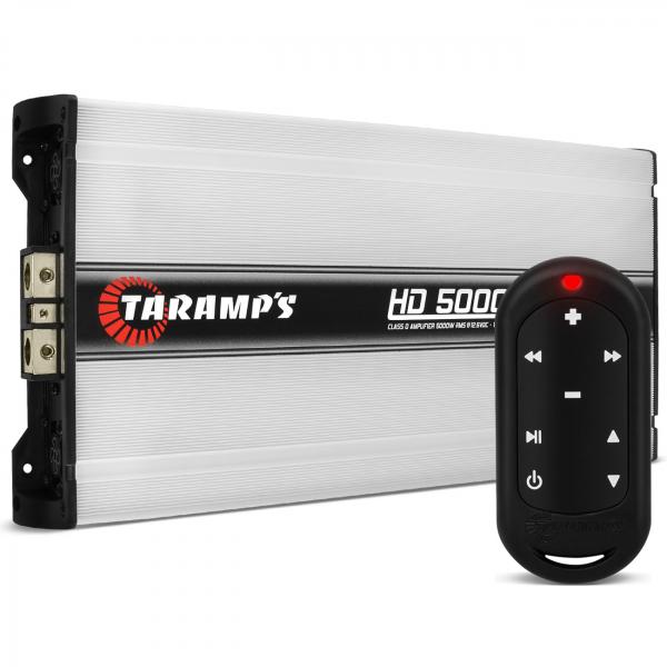Módulo Amplificador Taramps HD 5000 5000W + Controle TLC 3000 300 Metros