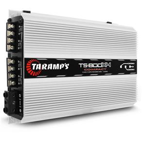 Módulo Amplificador Taramps TS 800 X4 Compact 800W RMS 4 Canais 1 e 2 Ohms Stereo RCA 1 Ohms