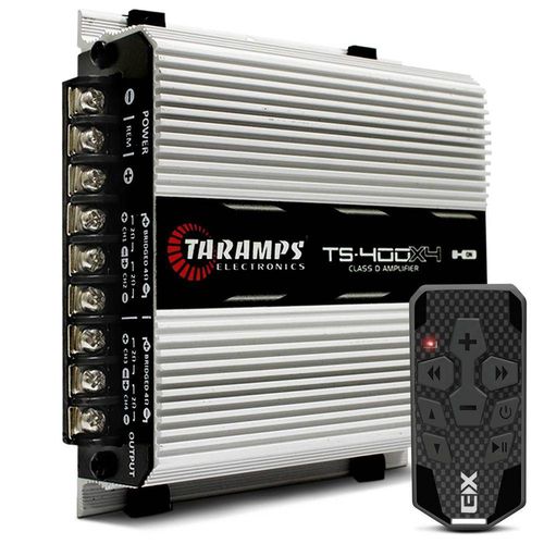 Módulo Amplificador Taramps TS400 400W RMS + Controle Longa Distância Expert 300 Metros