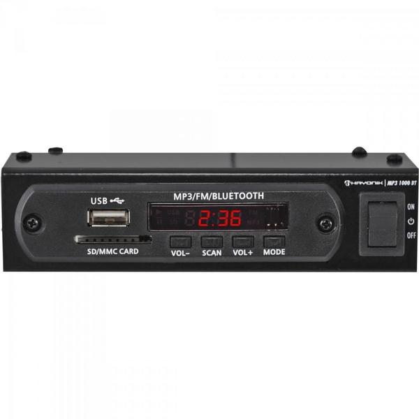 Módulo Pré Amplificador FM/USB/MP3/Bluetooth 1000BT Preto HAYONIK