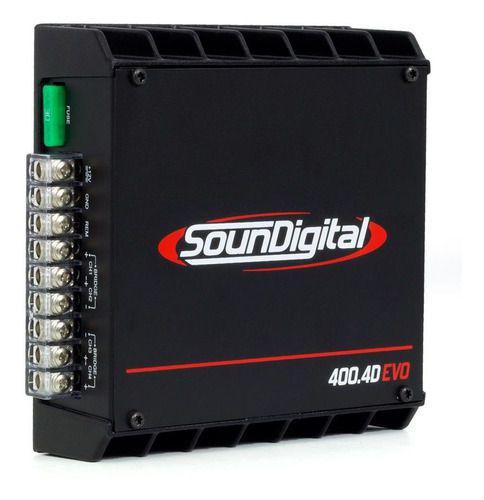 Modulo Soundigital Sd400.4 Sd400 400w Rms 4 Canais 4 Ohms