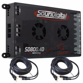 Modulo Soundigital Sd800.4d Sd 800 4 Canais + 2 RCA
