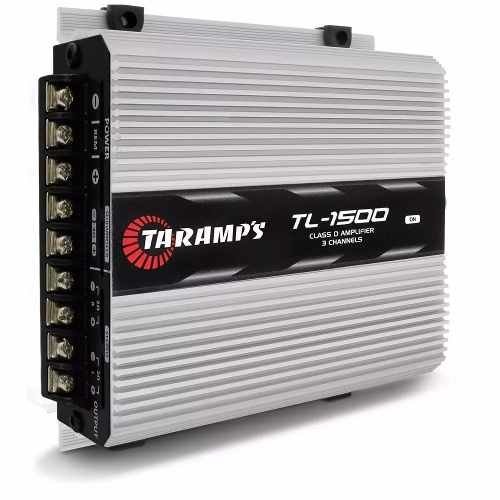Modulo Taramps 1500 390W Rms Tl1500 3 Canais Amplificador