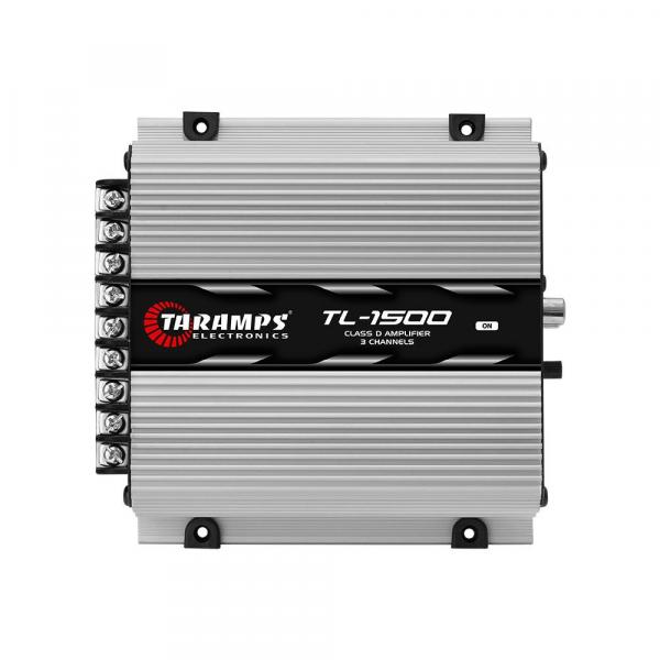 Módulo Taramps TL1500 390W RMS 3 Canais 2 Ohms Amplificador Digital Som Automotivo