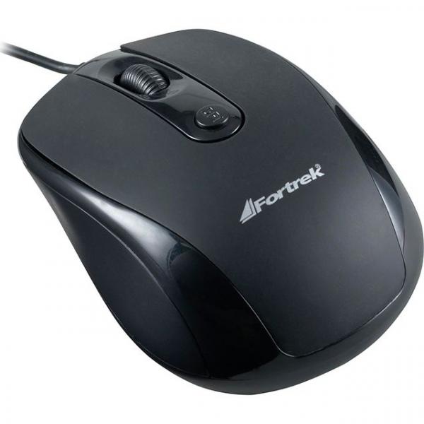 Mouse Fortrek USB 1600dpi OM-103BK Preto