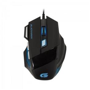 Mouse Gamer Black Hawk Om-703 Preto/Azul Fortrek