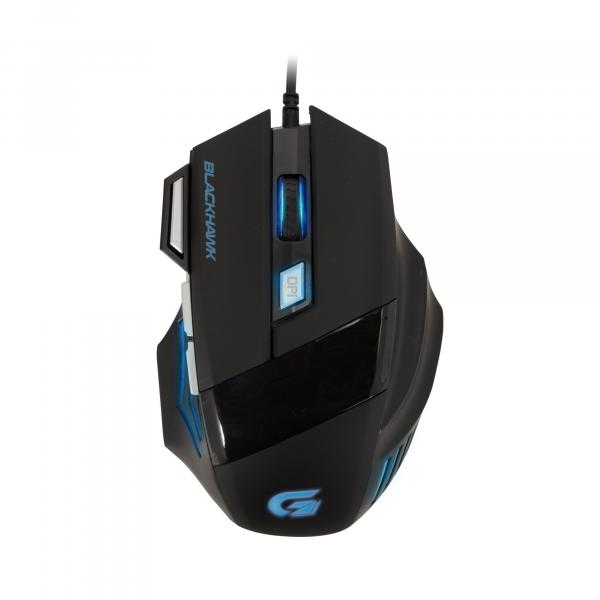 Mouse Gamer BLACKHAWK OM-703 Preto/Azul FORTREK