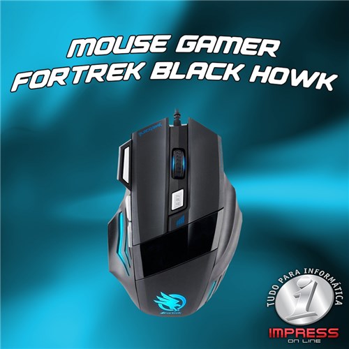 Mouse Gamer Fortrek Black Howk 2400DPI OM703 52013
