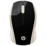 Mouse HP X200 Oman Sem Fio - Dourado