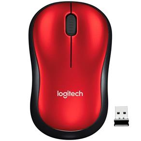 Mouse Sem Fio Logitech M 185 - Vermelho