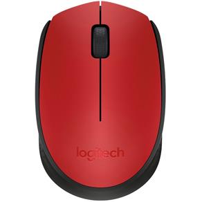 Mouse Sem Fio Logitech M170 - Vermelho - 910-004639