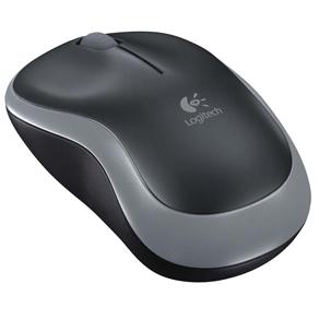 Mouse Wireless Logitech M185 - Preto/Cinza
