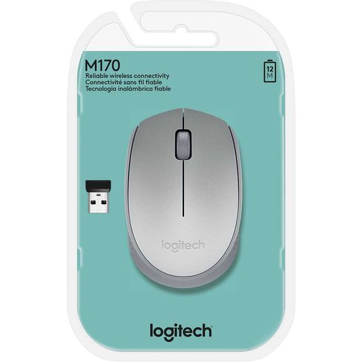 Mouse Wireless M170 Prata - Logitech