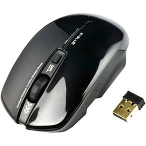 Mouse Wireless Usb 1600 Dpi Smarte Ii Preto E-blue