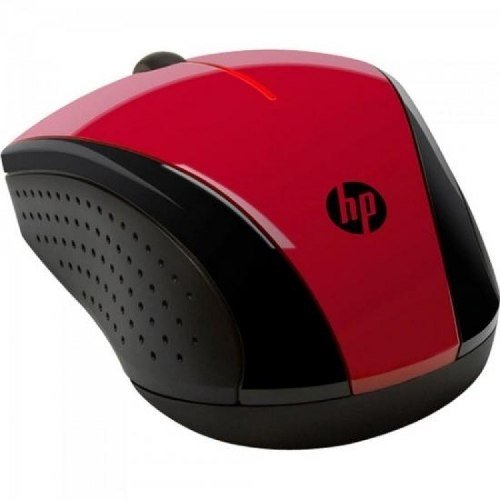 Mouse Wireless X3000 Vermelho Preto Hp