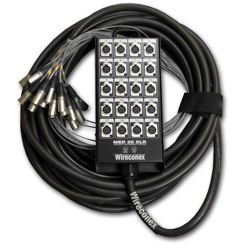 Multicabo Completo Wireconex 20 Vias XLR 18 Metros