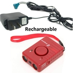 Multifunction Outdoor Dog Ultrasonic Repeller alarme anti-roubo Lanterna LED cor aleatória
