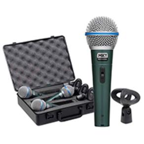 Mxt Kit 03 Microfone Dinamico Pro Bt-58A Metal C/Maleta/Cach