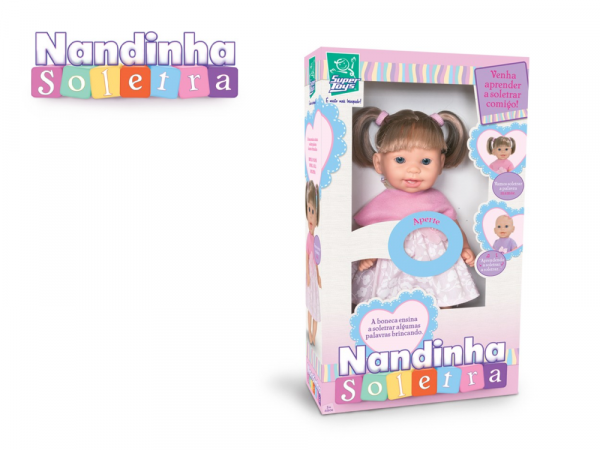 Nandinha Soletra com Cabelo - Super Toys