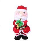 LOS Natal elétrica Toy Saxphone jogam Santa Claus Elk Sonwman Cante e Wiggly de Santa Toy