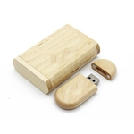 Natural de madeira de bordo USB 2.0 Flash Drives Memory Stick U disco Pendrive com caixa