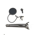 NB35 Microfone de suspensão da lança Scissor Arm Stand com Mic Clip Holder filtro pára-brisas Máscara Escudo com suporte Clipe Kit