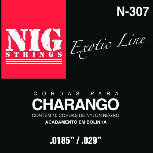 Nig - Strings Cordas Nylon para Charango Boliviano Preto N307