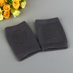 Non-slip crawling knee pads for children Unisex knee pads for girls Crawling socks (dark gray)